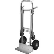 Milwaukee Hand Trucks Milwaukee 2-in-1 Aluminum Convertible Hand Truck - Pneumatic Wheels - 800 Lb. Capacity 45136